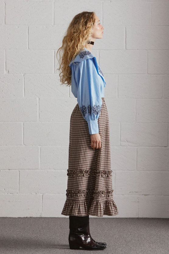 Damson Madder Romeo Blouse - Blue