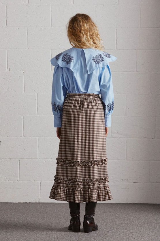 Damson Madder Romeo Blouse - Blue