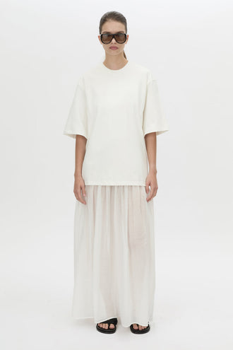 Camilla and Marc Romy Contrast Maxi Dress - Soft White