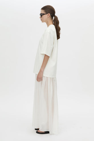 Camilla and Marc Romy Contrast Maxi Dress - Soft White