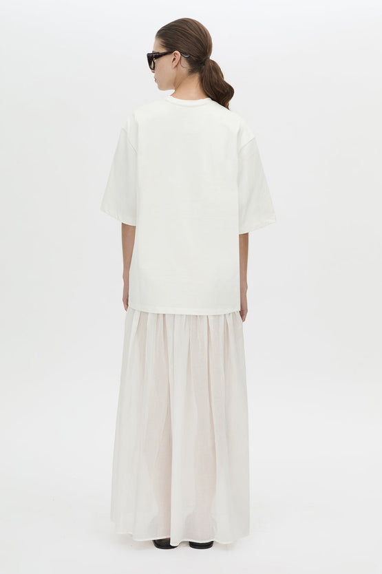 Camilla and Marc Romy Contrast Maxi Dress - Soft White
