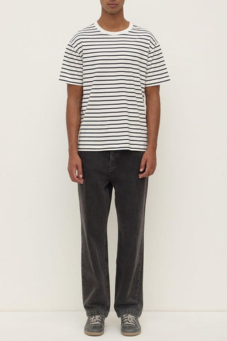 Assembly Mens Ronan Stripe Tee - Navy/White