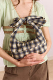 Damson Madder Roo Check Tie Bag - Cardamon Check