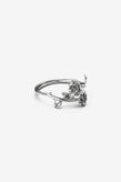 Stolen Girlfriends Club Rose Wrap Ring - Silver
