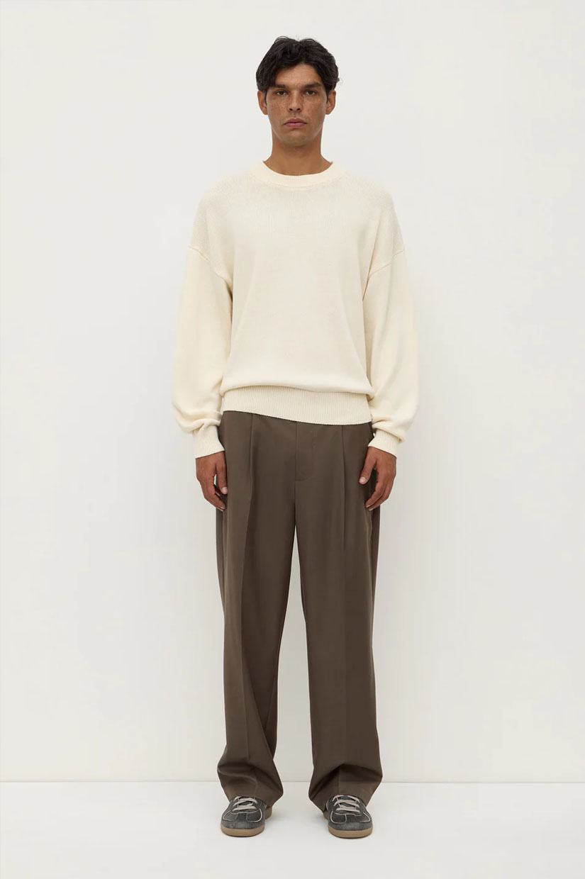 Assembly Rowan Cotten Knit - Limestone