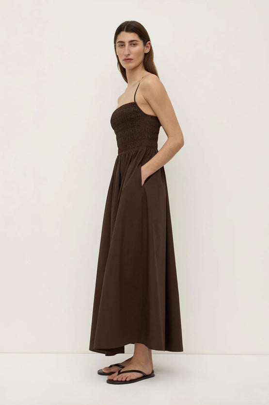 Assembly Aubrey Ruched Dress - Ganache