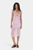 Hansen & Gretel Rue Halter Top - Pink Spot