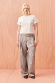 Ruby Rue Trouser - Grey Pinstripe