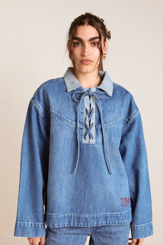 Damson Madder Scarlette Rugby Shirt - Bayou