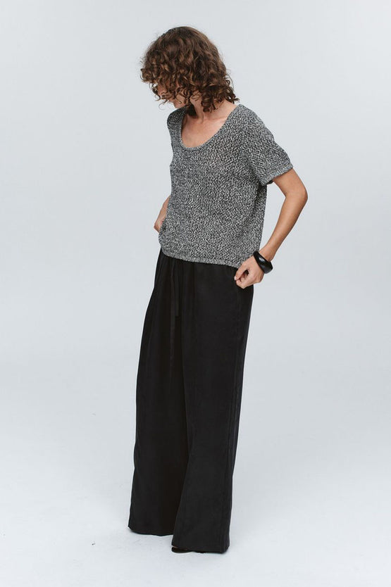 Marle Rumi Top - Black/Ivory