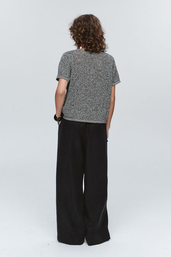 Marle Rumi Top - Black/Ivory