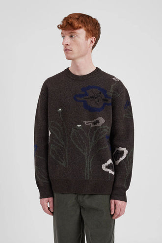 Norse Projects Rune Jacquard - Espresso