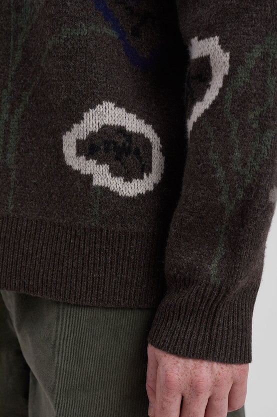 Norse Projects Rune Jacquard - Espresso