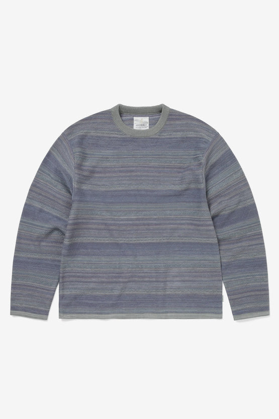 TNT x Gramicci Pattern Knit Crew - Sage