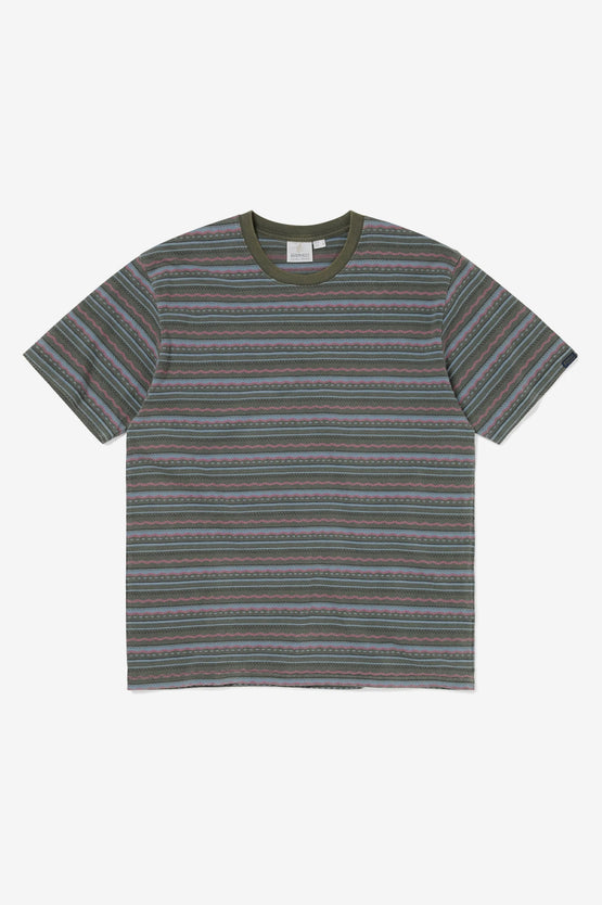 TNT x Gramicci Faded Stripe Tee - Sage