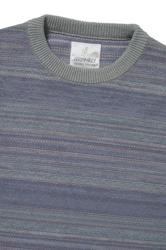 TNT x Gramicci Pattern Knit Crew - Sage