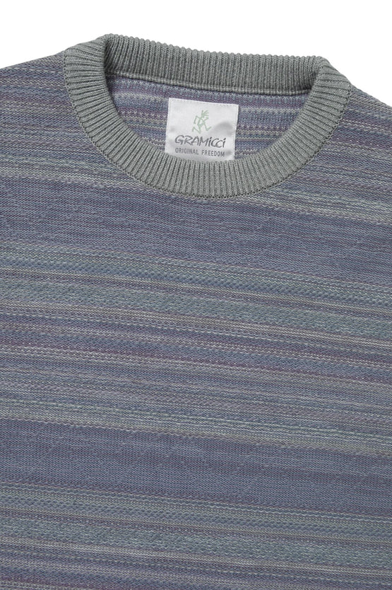 TNT x Gramicci Pattern Knit Crew - Sage