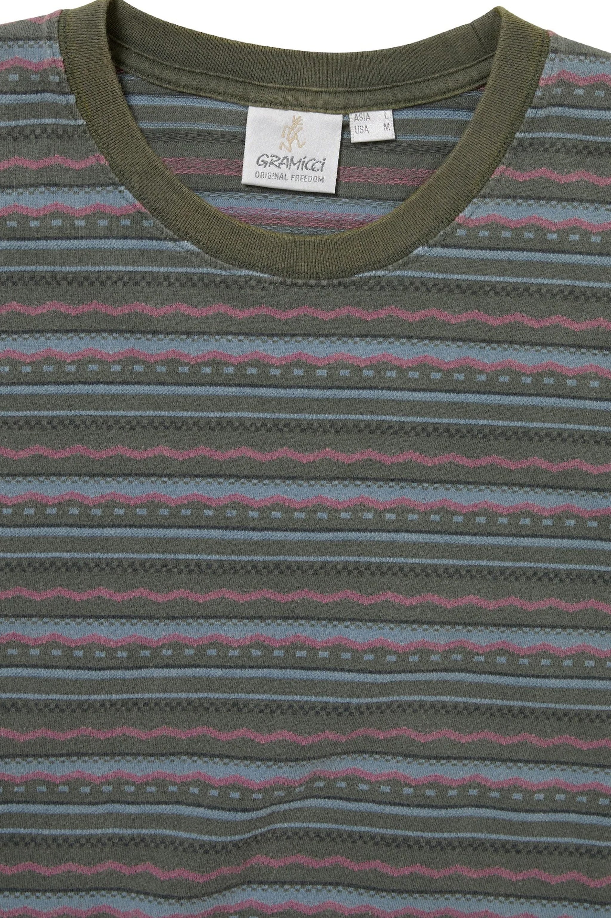 TNT x Gramicci Faded Stripe Tee - Sage