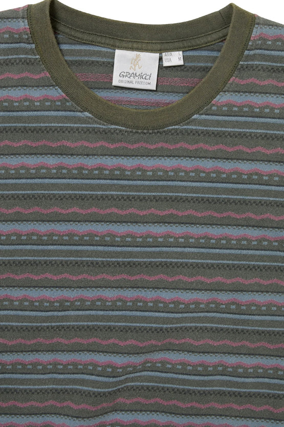 TNT x Gramicci Faded Stripe Tee - Sage
