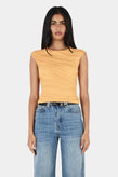 Hansen & Gretel Sago Draped Top - Mango