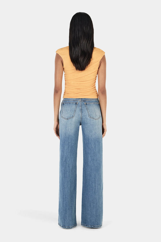 Hansen & Gretel Sago Draped Top - Mango