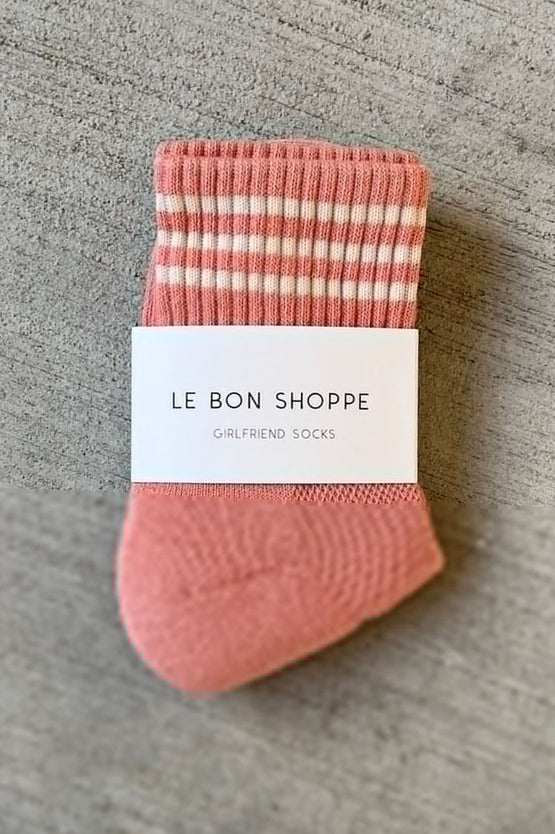 Le Bon Shoppe Girlfriend Socks - Salmon