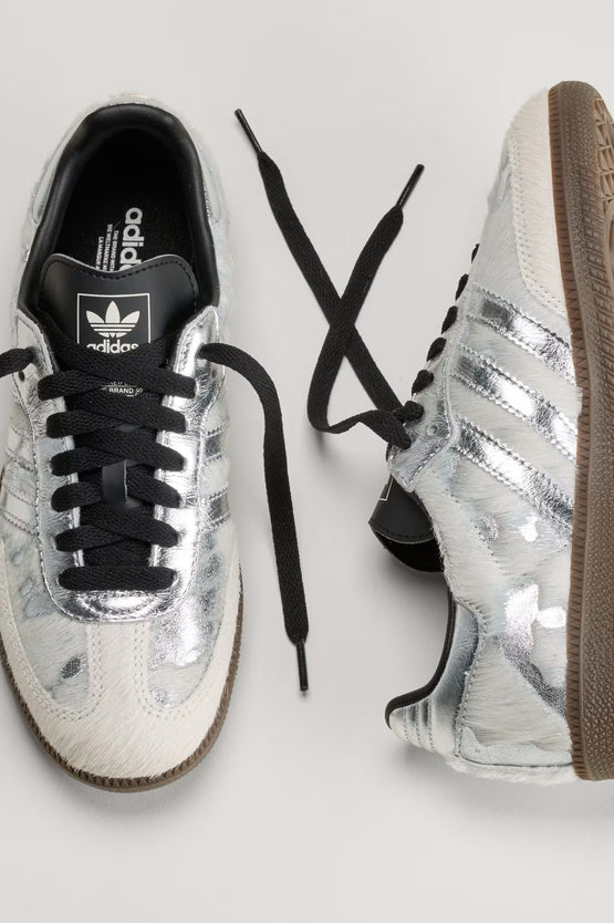 Adidas Samba OG - Cream White / Silver Metallic / Core Black