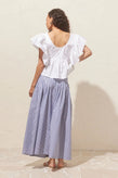 Ruby Sandler Skirt - Navy Stripe
