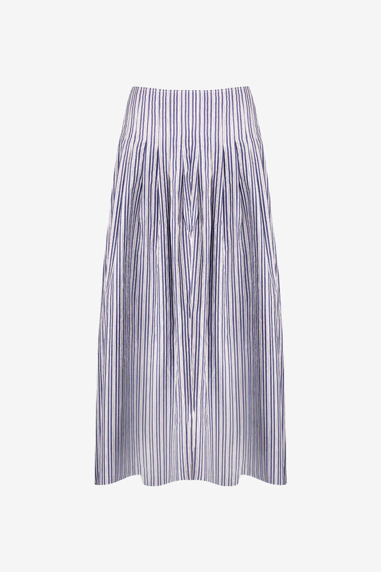 Ruby Sandler Skirt - Navy Stripe