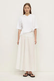 Assembly Sarah Cotton Maxi Skirt - White