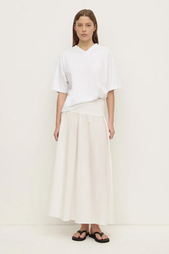 Assembly Sarah Cotton Maxi Skirt - White