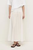 Assembly Sarah Cotton Maxi Skirt - White