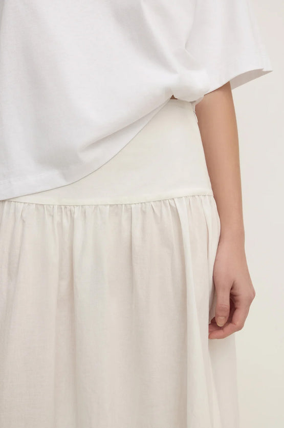 Assembly Sarah Cotton Maxi Skirt - White