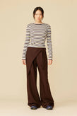 Ruby Sasha Wrap Pant - Chocolate