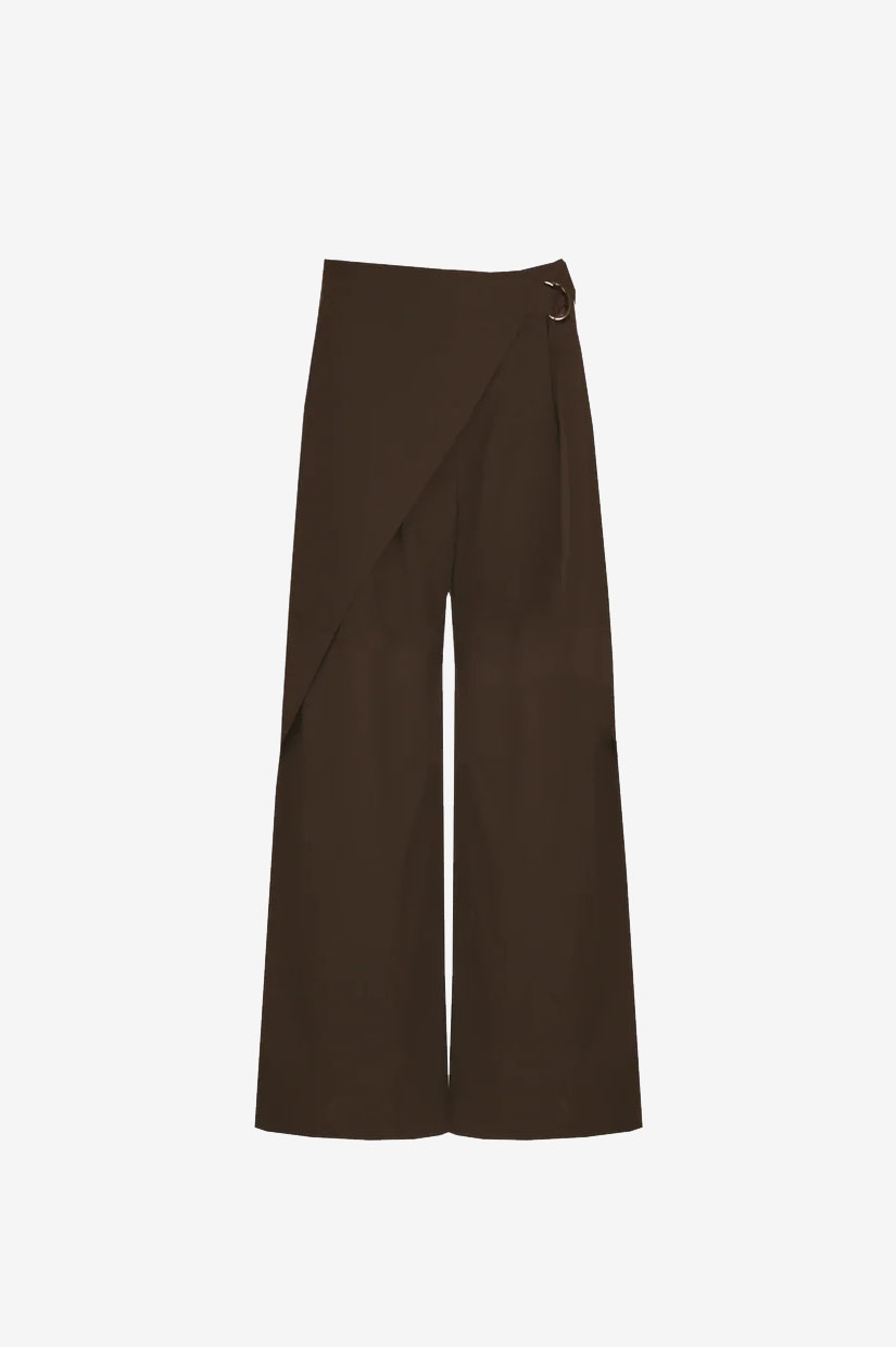 Ruby Sasha Wrap Pant - Chocolate