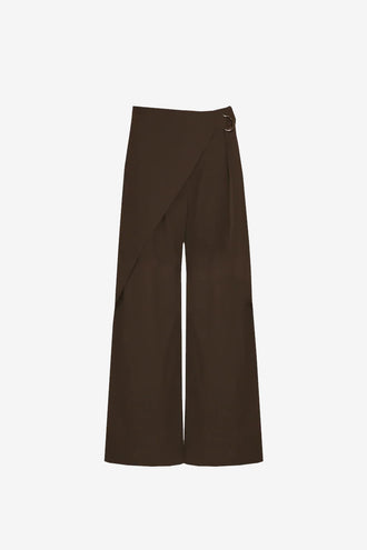 Ruby Sasha Wrap Pant - Chocolate