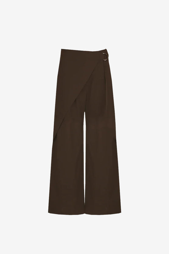 Ruby Sasha Wrap Pant - Chocolate