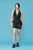Ruby Sasha Halter Top - Charcoal