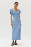 Assembly Savannah Silk Dress - Pool