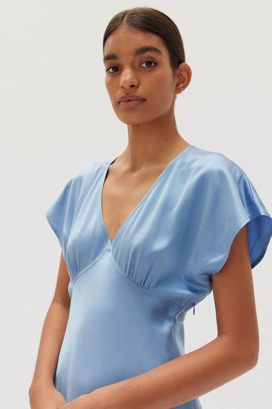 Assembly Savannah Silk Dress - Pool