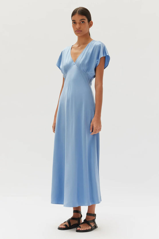 Assembly Savannah Silk Dress - Pool