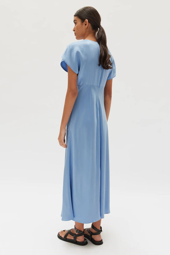 Assembly Savannah Silk Dress - Pool