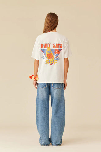 Ruby Says SPF T-Shirt - White
