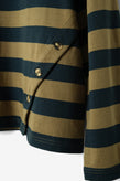 Damson Madder Scottie LS Tee – Olive Stripe