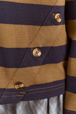 Damson Madder Scottie LS Tee – Olive Stripe