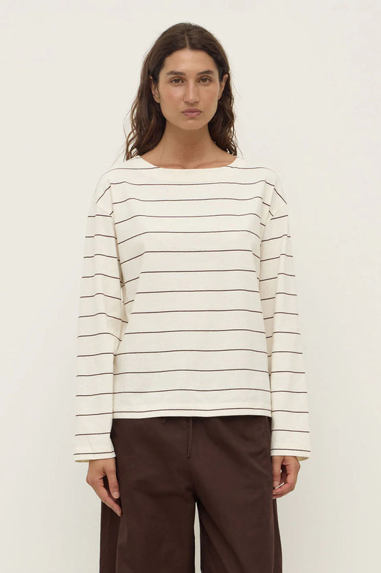 Assembly Scout LS Tee - Cream/Mulberry