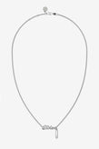 Stolen Girlfriends Club Sentimental Script Necklace - Silver