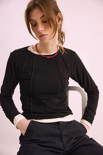 Pharlain Seam Top - Black