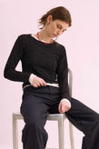 Pharlain Seam Top - Black