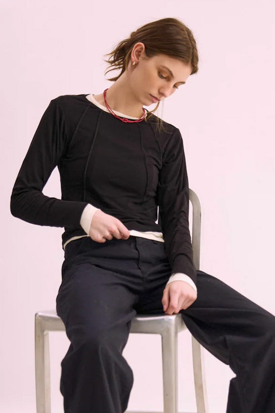 Pharlain Seam Top - Black